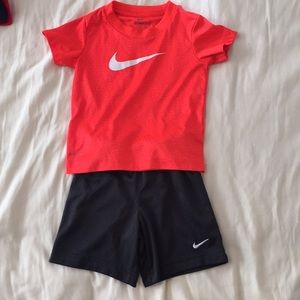 Size 2t Nike shirt and short set